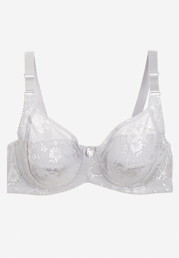 Sutien Gri Full Cup cu Dantelă Vikonie