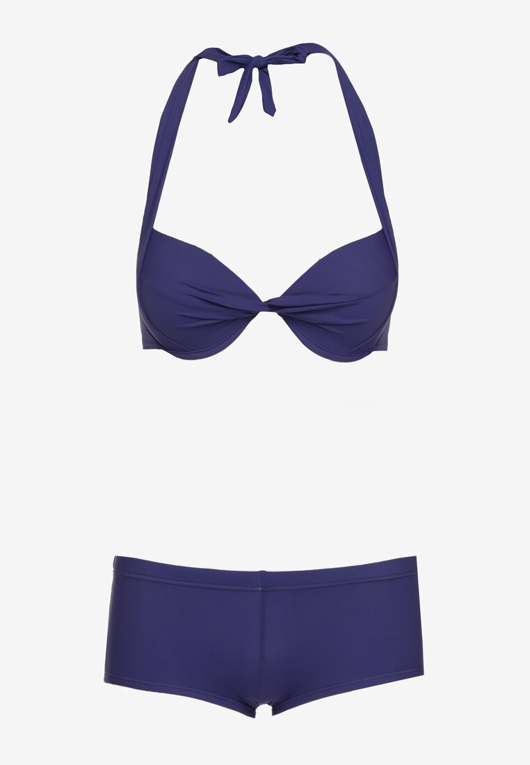 Costum de baie din două piese bleumarin Zureviana