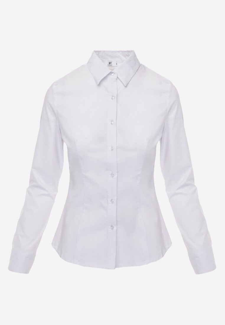 Camasa alba clasica cu nasturi Vikria