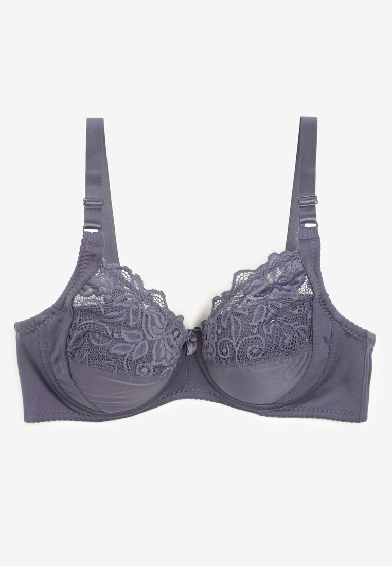 Bleumarin Clasic Sutien cu Bretele Reglabile Vikiirin