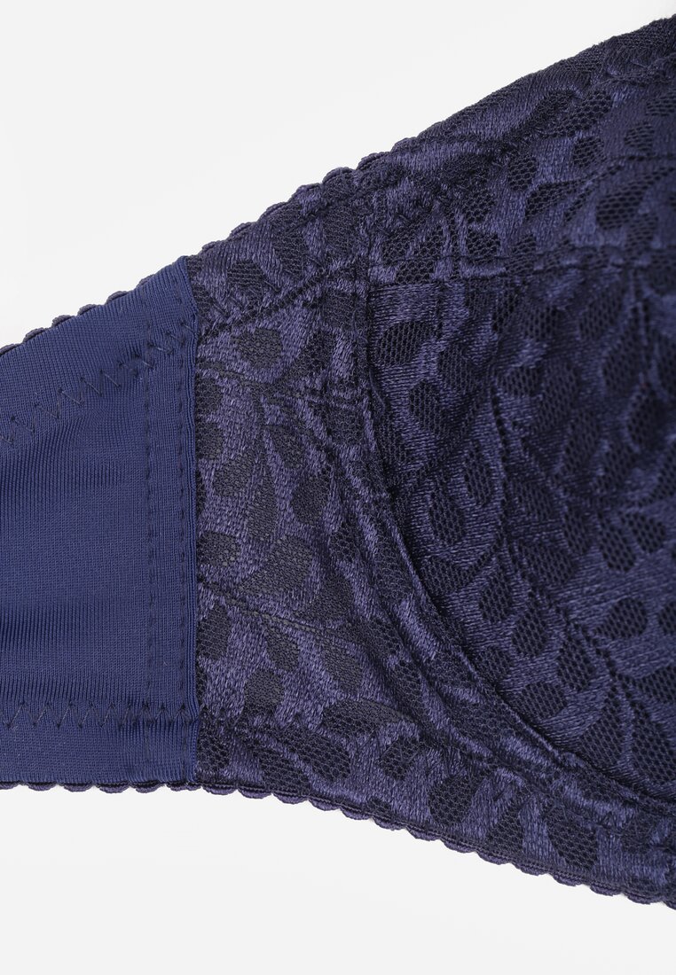 Sutien Albastru din Dantela cu Bretele Reglabile și Cupe Intarite Vikiitole