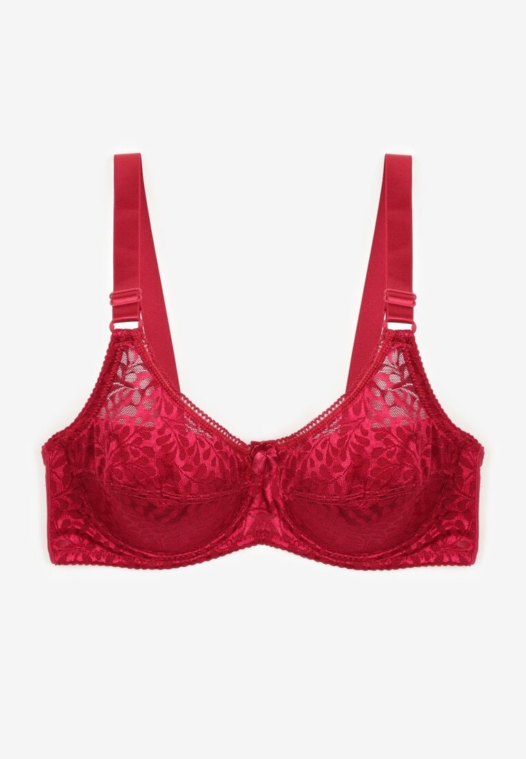 Sutien tip Full Cup cu dantelă Vikiisire visiniu