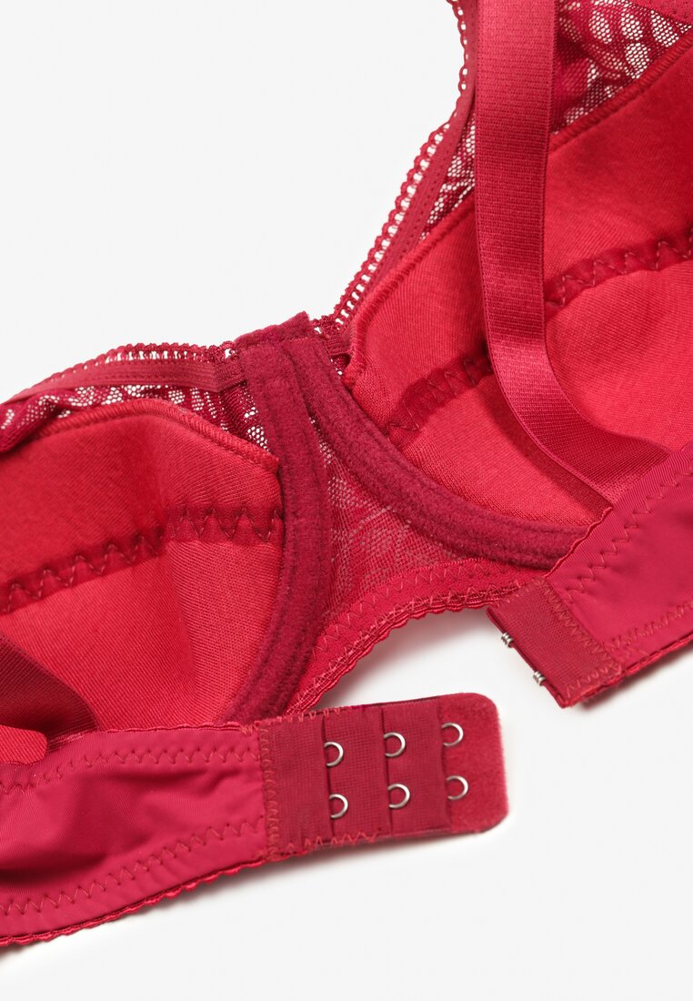 Sutien tip Full Cup cu dantelă Vikiisire visiniu