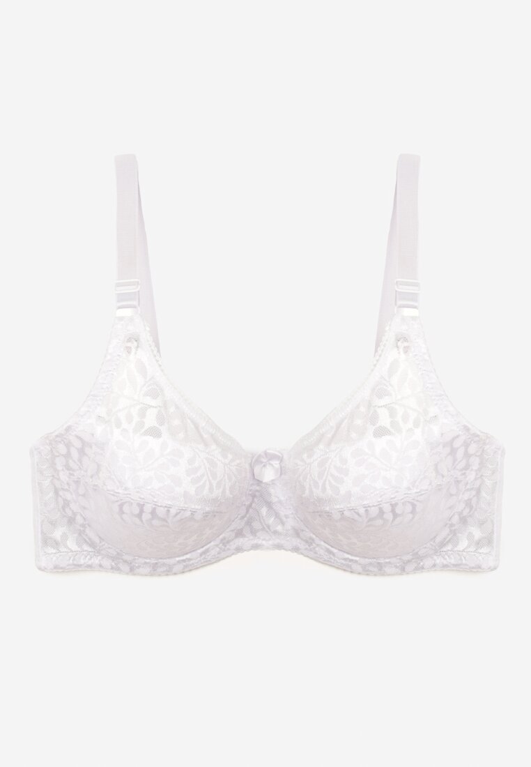 Sutien Alb Tip Full Cup cu Dantelă Vikiisire