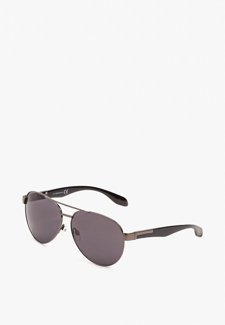 Ochelari de soare negri tip aviator Tasina