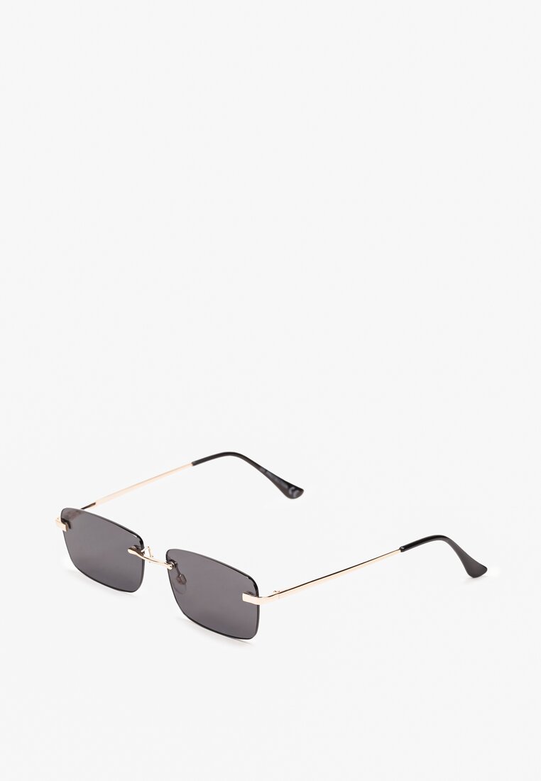 Ochelari de soare negri rectangulare cu filtru UV Ellelirese