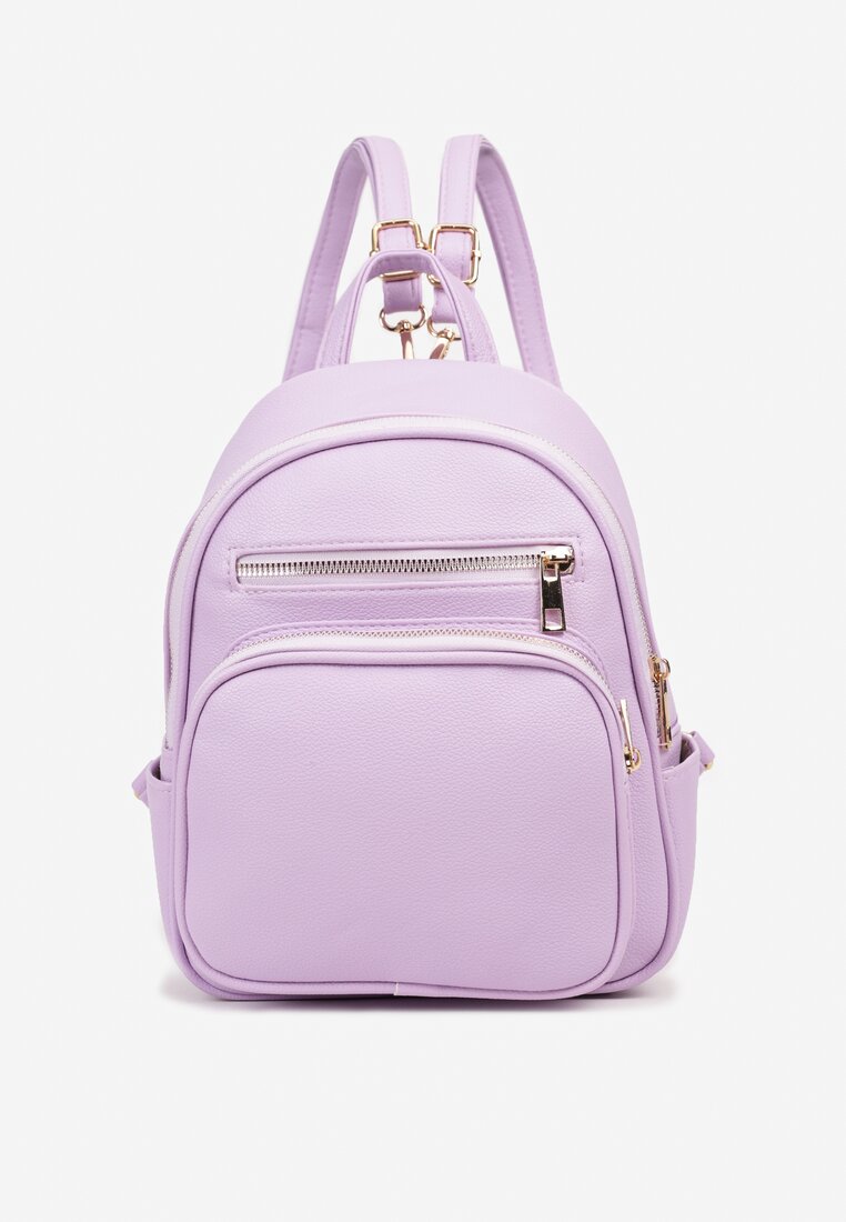 Rucsac Violet cu Fermoar Finisat cu Barete Reglabile Detașabile Nelda