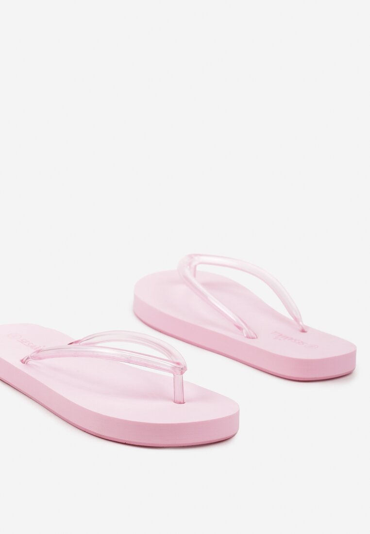 Sandale roz Casual din Spumă cu Talpă Joasă Neliane