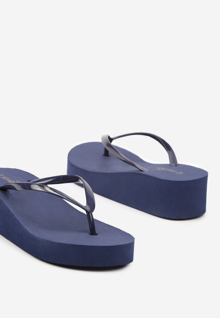 Bleumarin Casual Spumă Japoneze Talpă Plată Penelsea