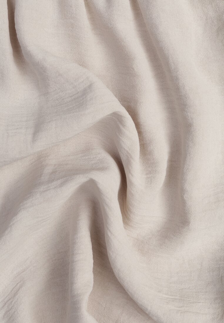 Șort Bej Croi Lejer Talie Înaltă Elastic Vimallora