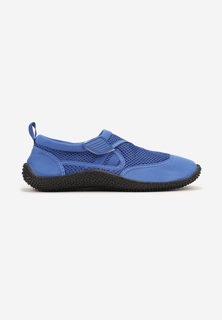 Niebieskie Buty Sportowe Sneakery na Płaskiej Podeszwie do Wody Querceria