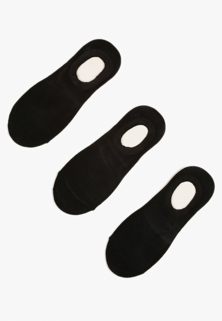 Czarne Wiskozowe Skarpety Stopki 3 Pack Xriefra