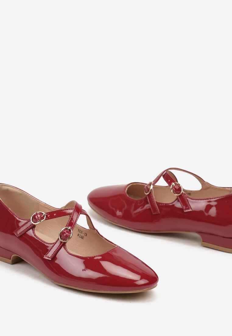 Pantofi cu toc Bordo
