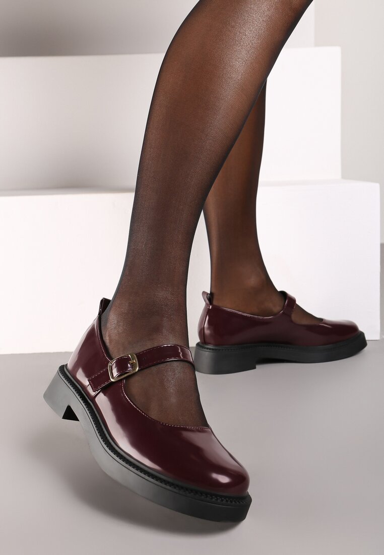 Bordo Derby pantofi