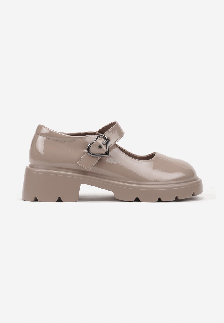 Bej pantofi Derby