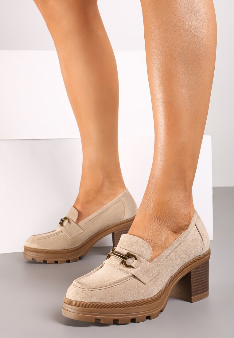 Pantofi Derby bej