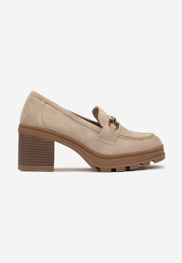 Pantofi Derby bej