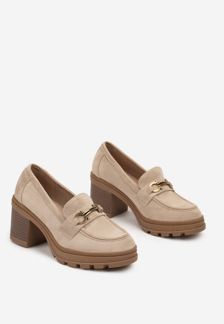 Pantofi Derby bej