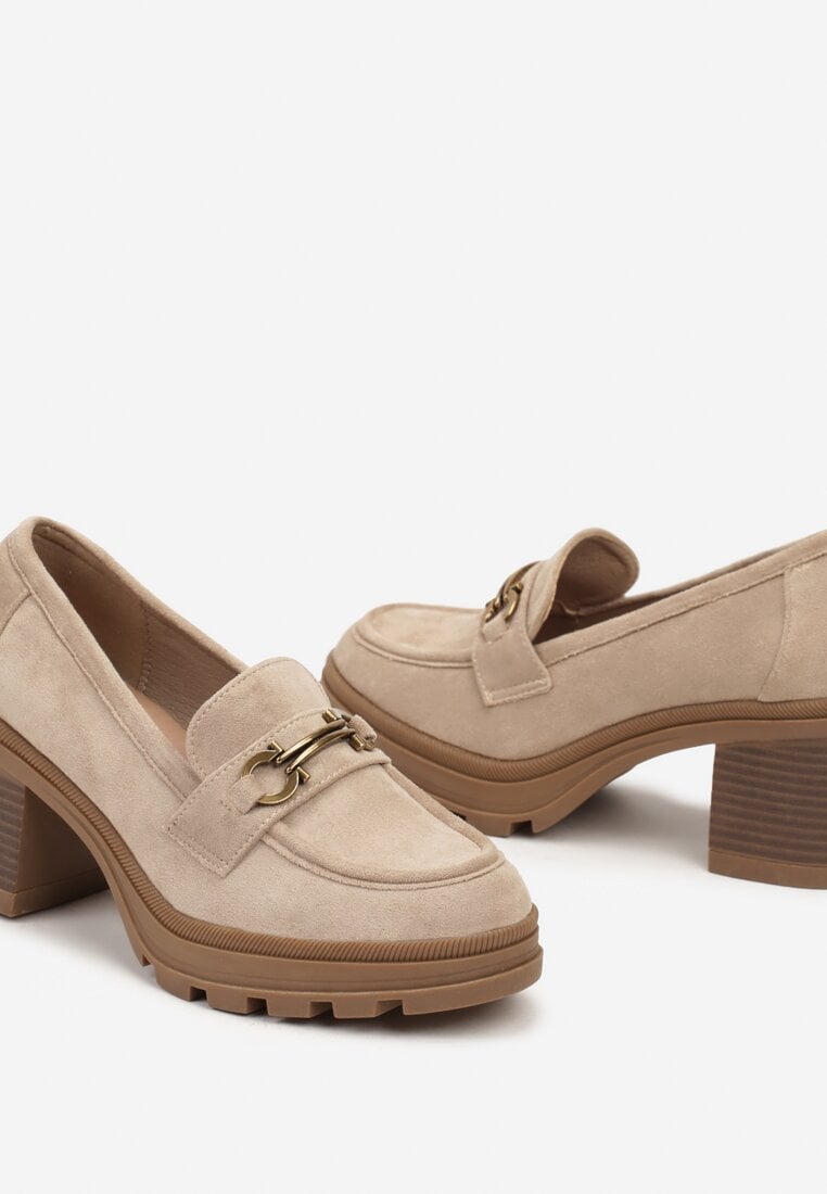 Pantofi Derby bej