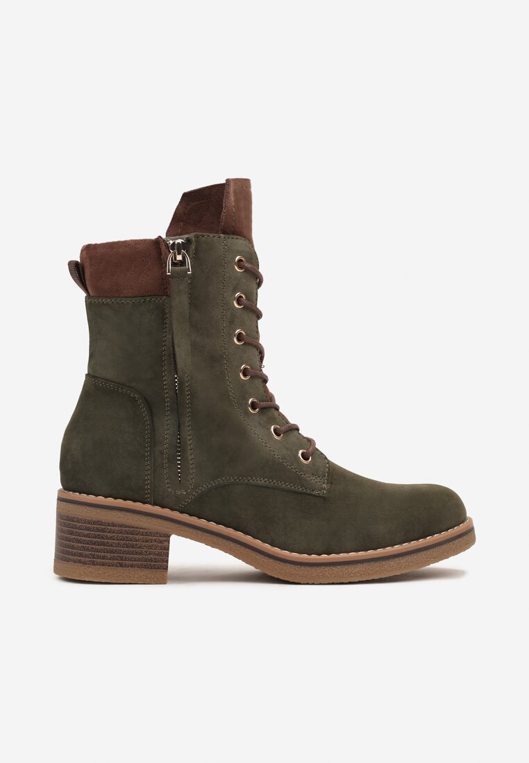 Botine Verde închis