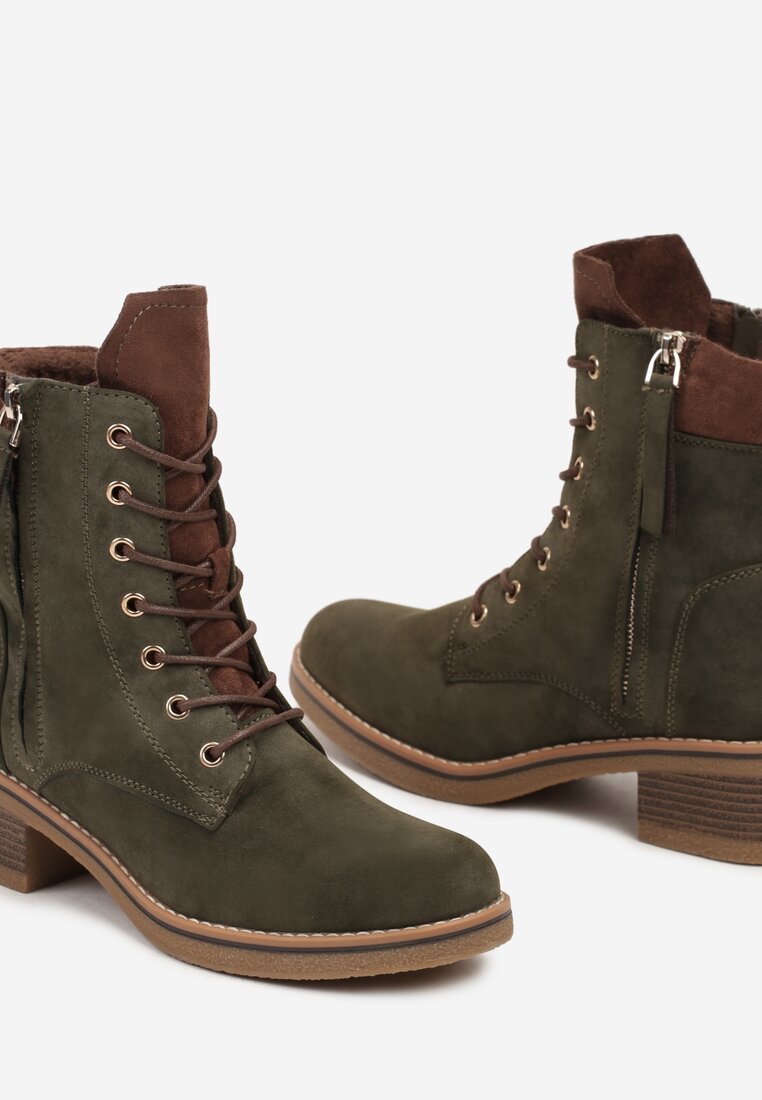 Botine Verde închis
