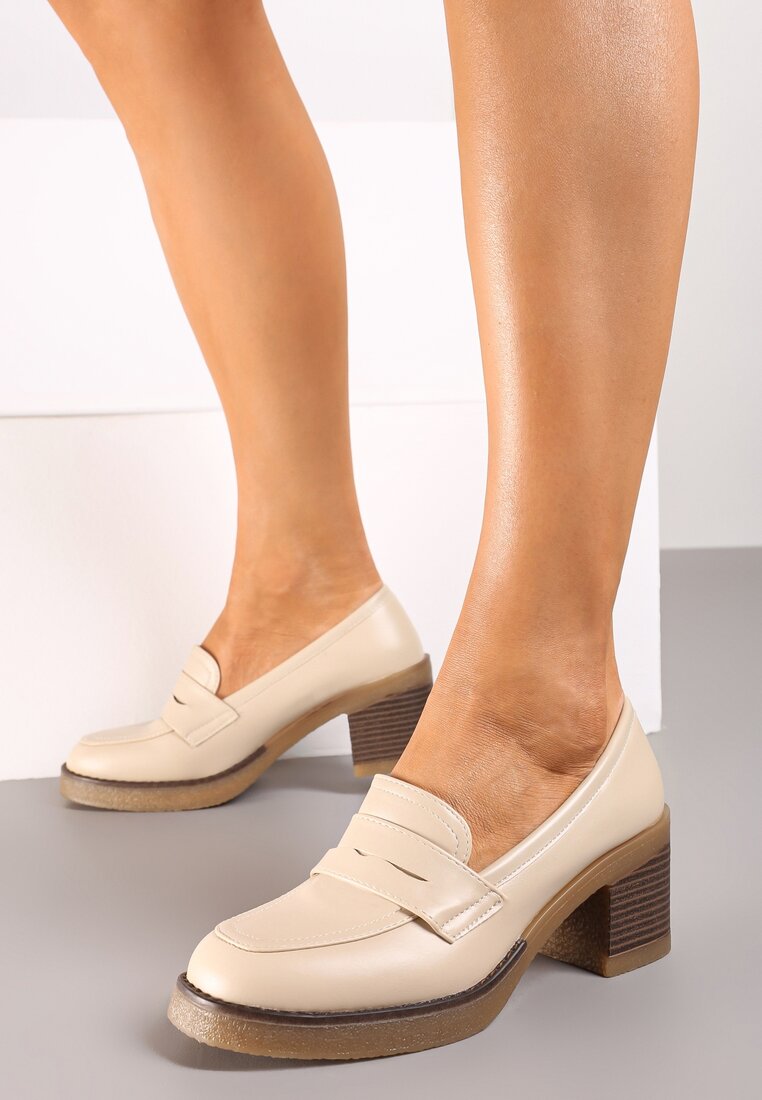 Pantofi casual bej