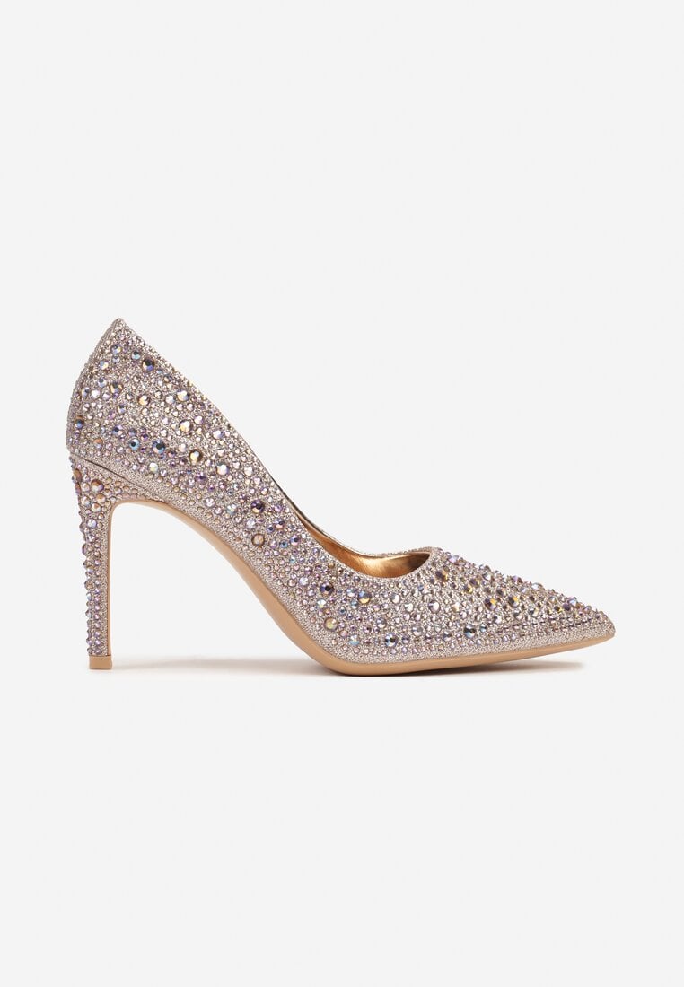 Pantofi stiletto Culoarea șampaniei