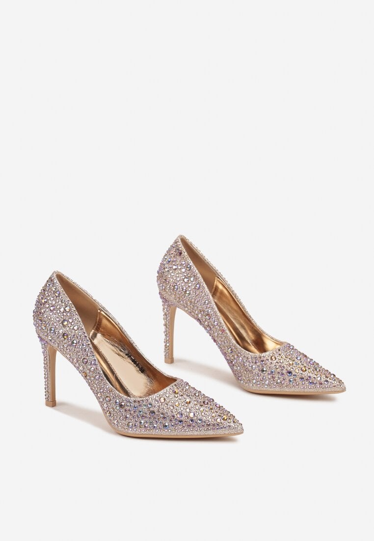 Pantofi stiletto Culoarea șampaniei
