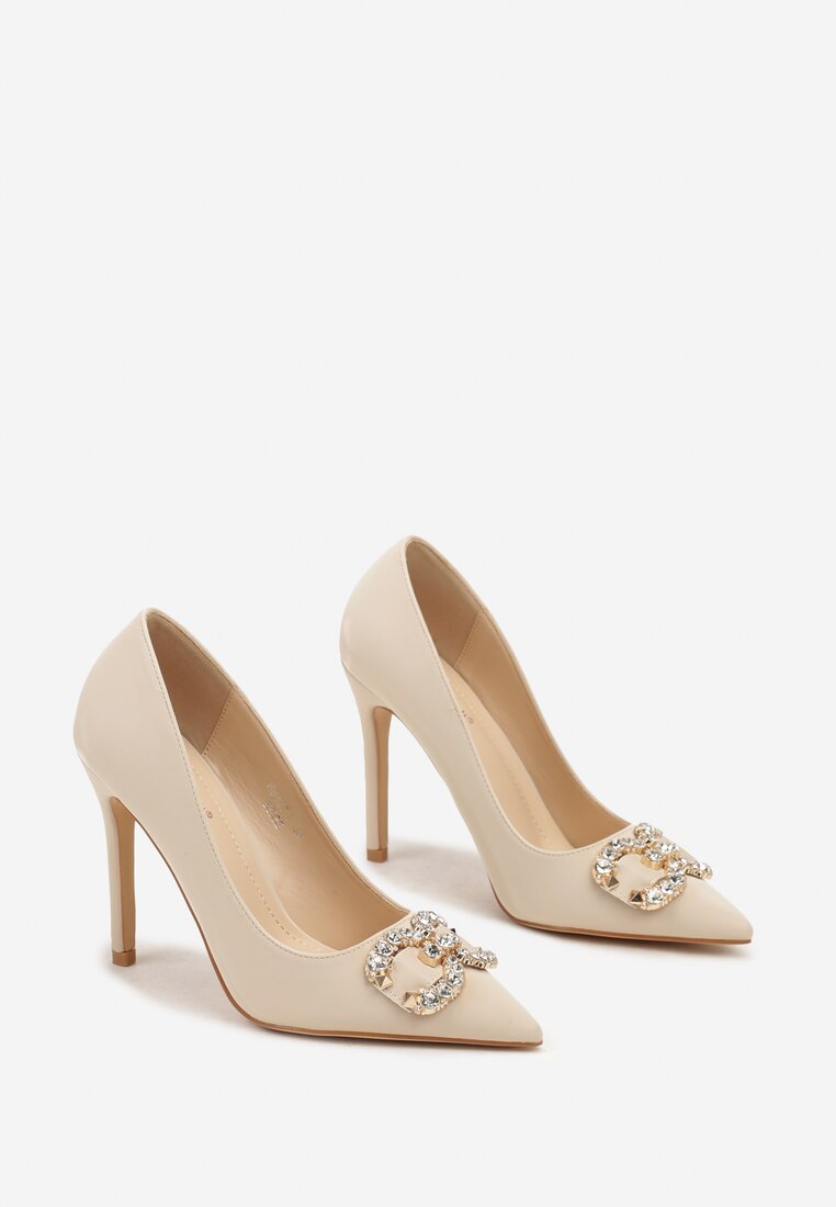 Pantofi stiletto bej