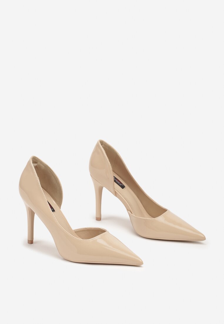 Pantofi stiletto bej