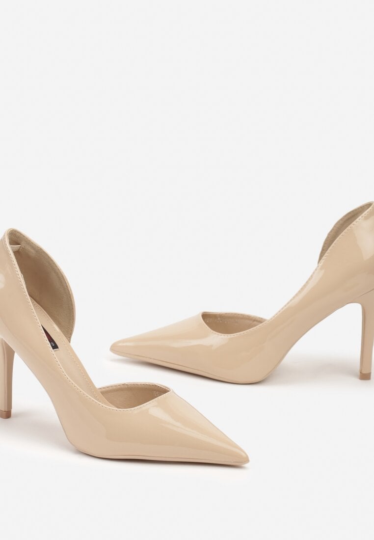 Pantofi stiletto bej