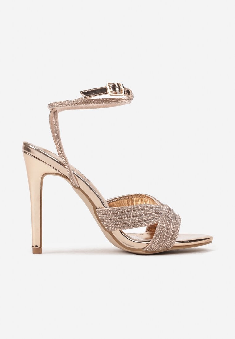 Pantofi stiletto Culoarea șampaniei