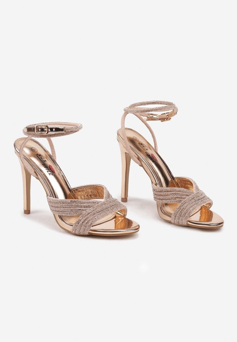 Pantofi stiletto Culoarea șampaniei