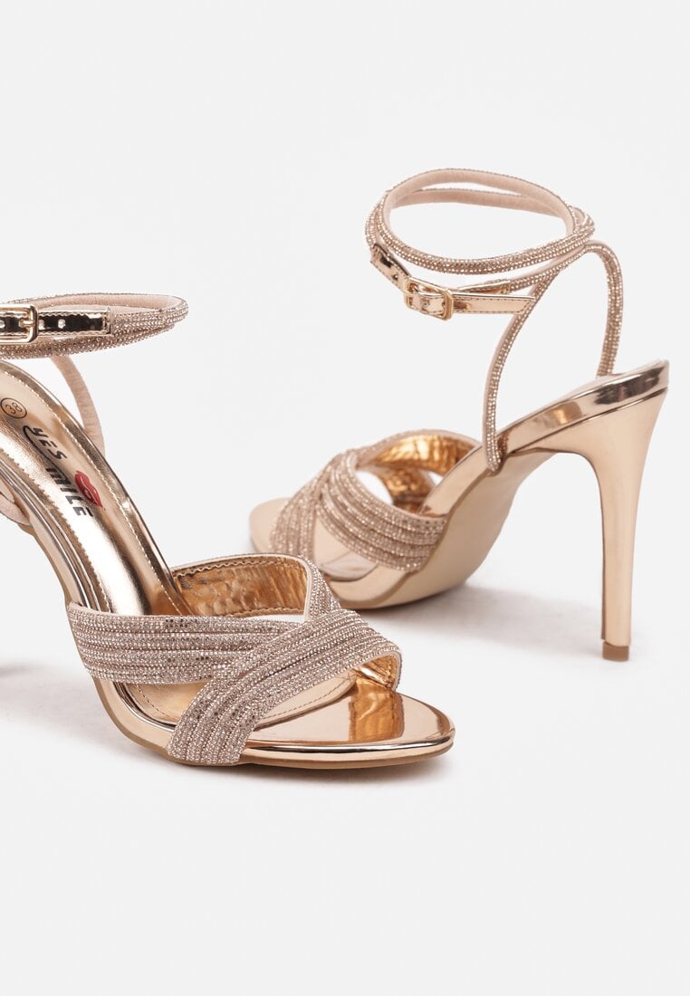 Pantofi stiletto Culoarea șampaniei