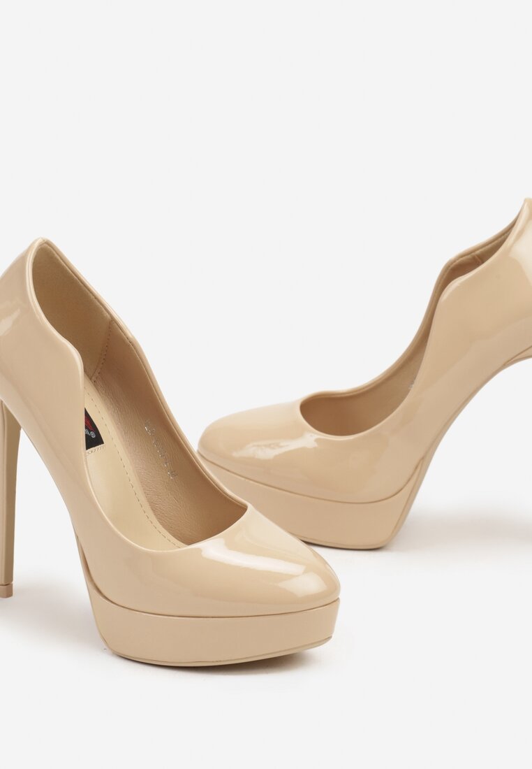 Pantofi stiletto Bej