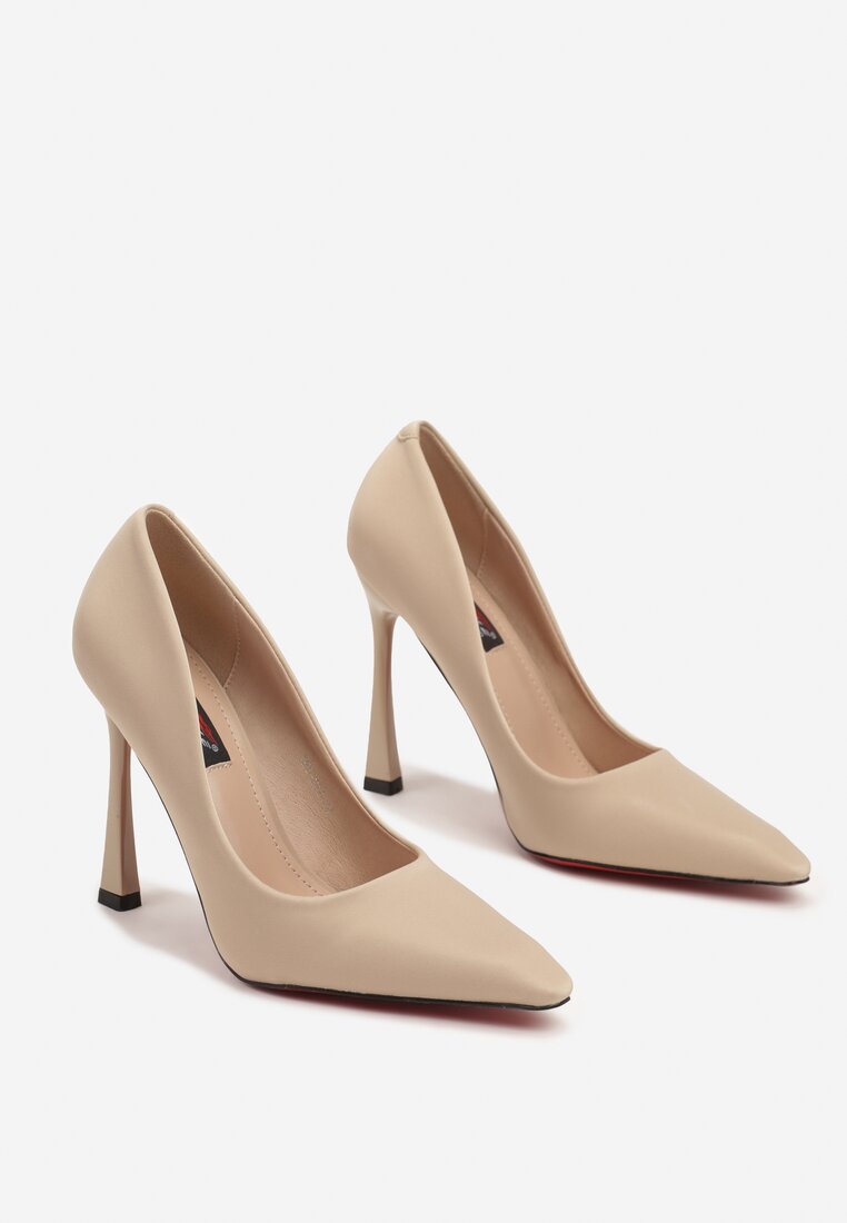 Pantofi stiletto Bej