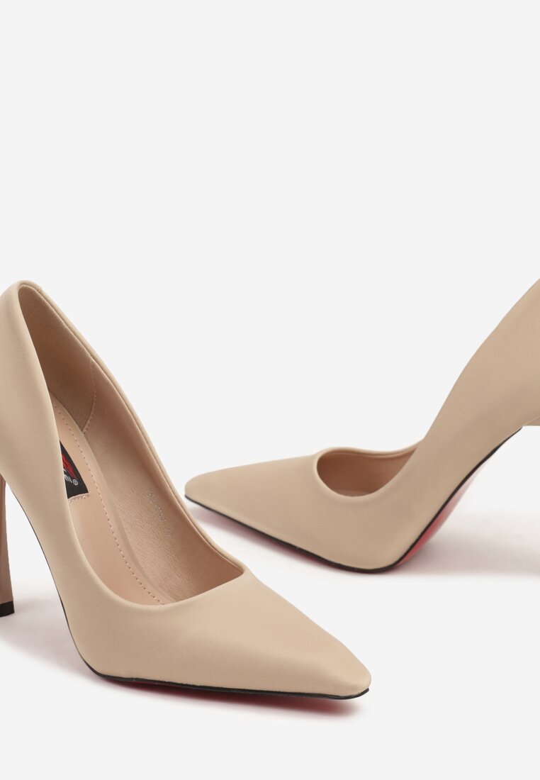Pantofi stiletto Bej