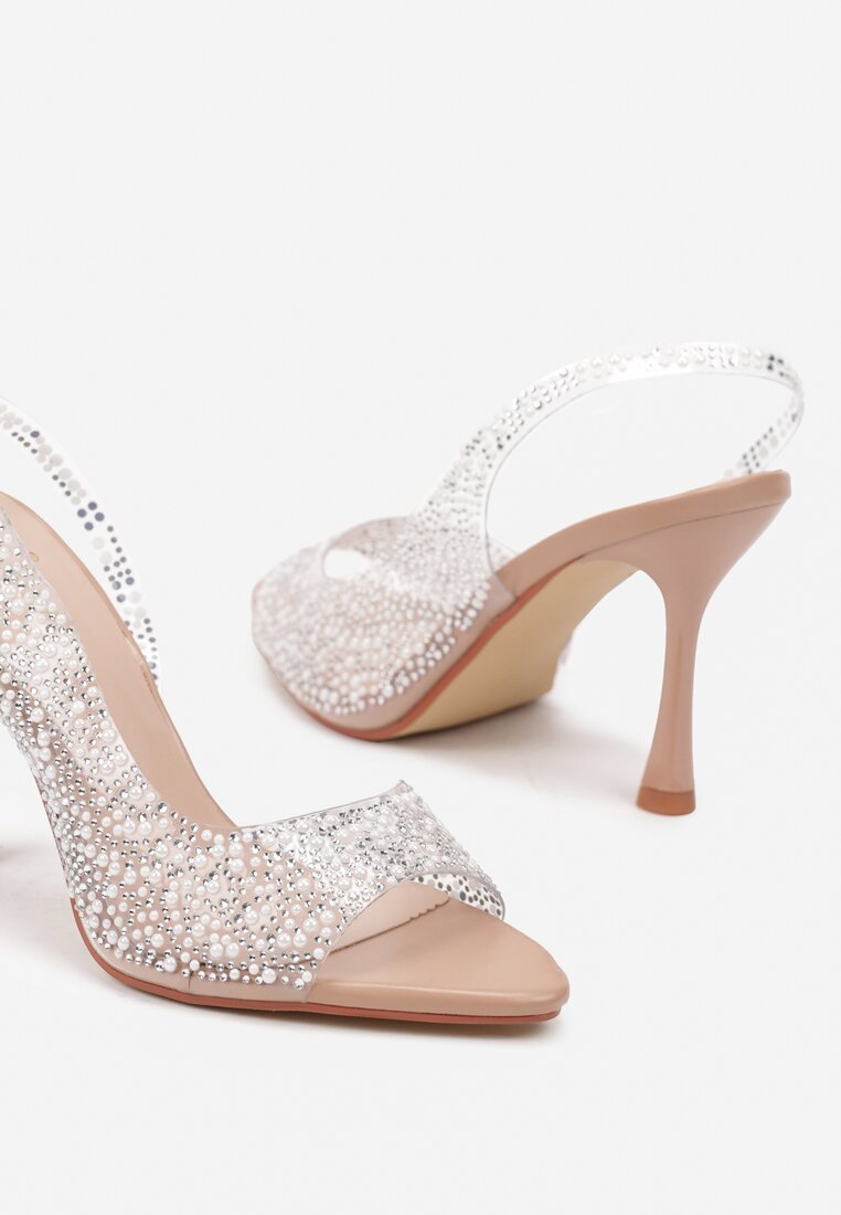 Pantofi stiletto bej