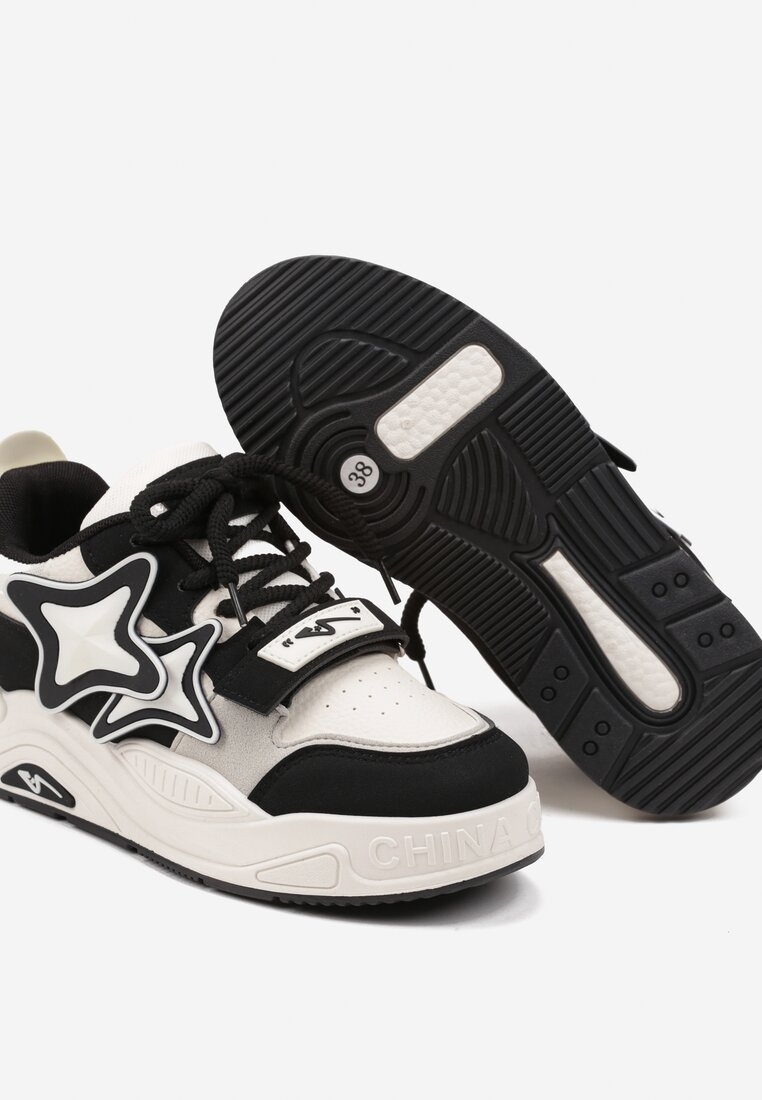 Sneakers Bej cu negru