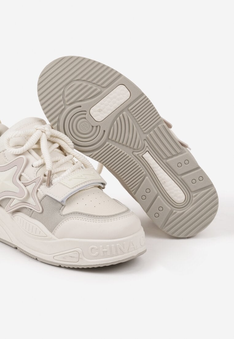 Sneakers Bej cu gri