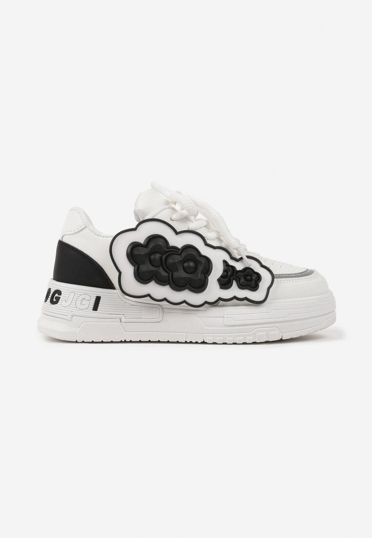 Sneakers Alb cu negru