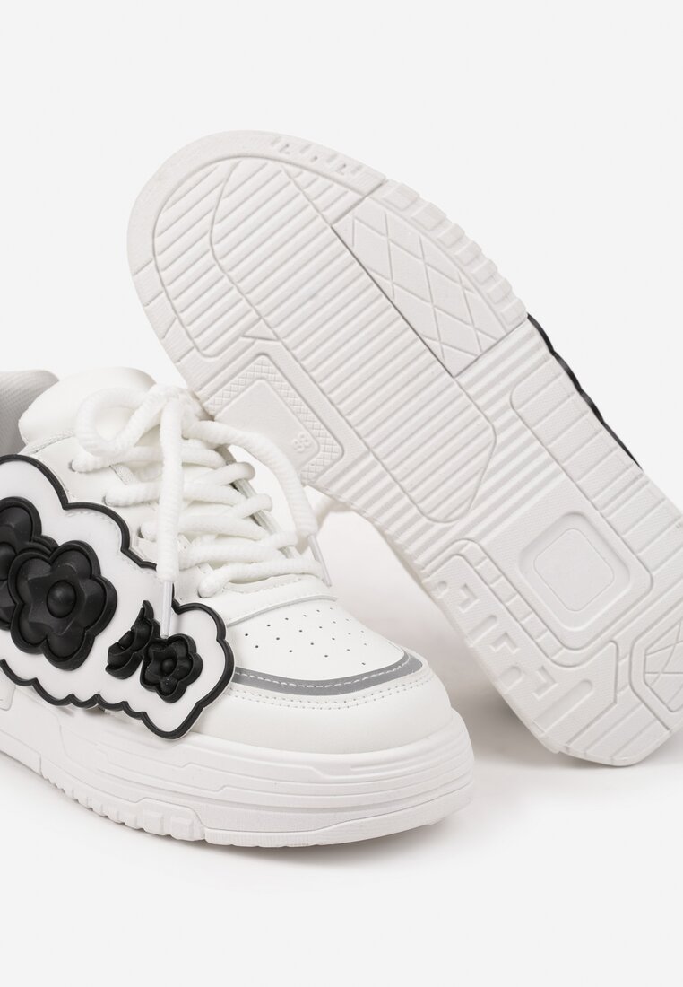 Sneakers Alb cu negru