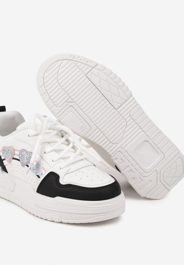 Sneakers Alb cu negru
