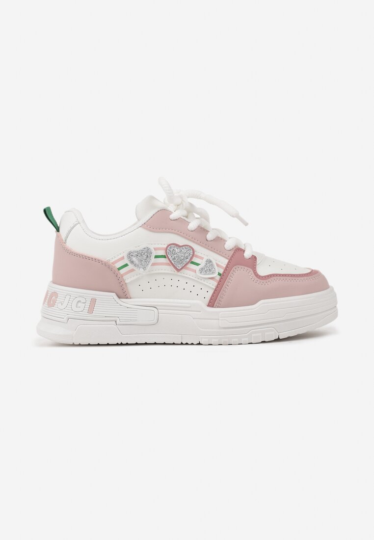 Sneakers Alb cu roz