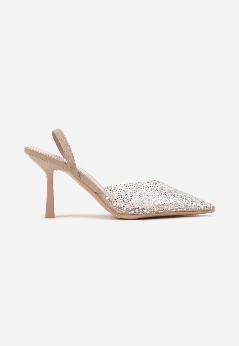 Pantofi stiletto Bej
