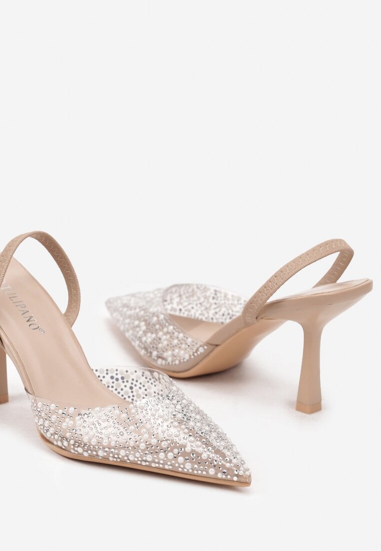 Pantofi stiletto Bej