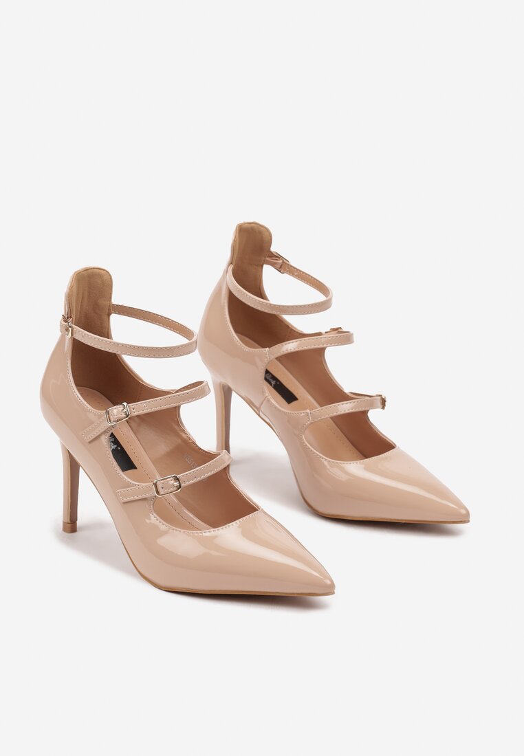 Pantofi stiletto Bej