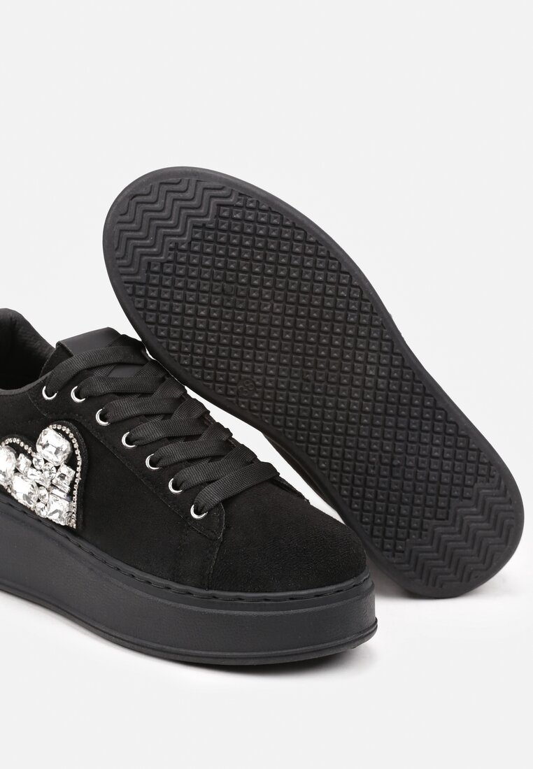 Sneakers Remila Negru cu argintiu