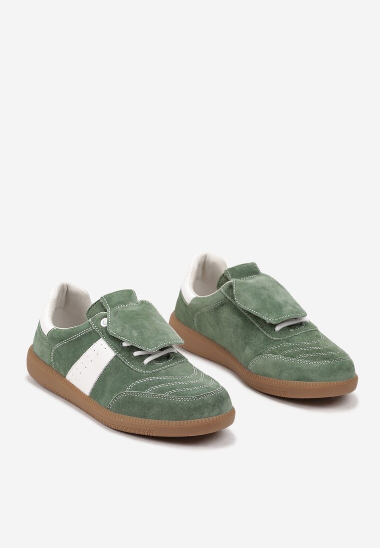 Sneakers Verde cu alb
