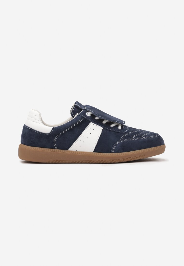 Sneakers Bleumarin cu alb